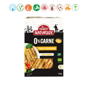 PLATO TIRAS VEGANAS 0% CARNE - 130GR.