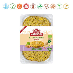 HAMBURGUESA CEREAL BURGER QUINOA PESTO Y ALMENDRAS