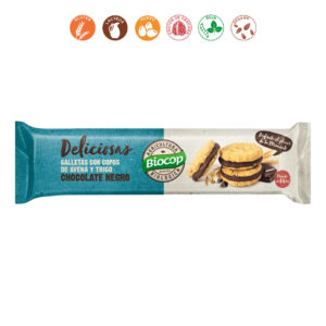 GALLETAS DELICIOSAS COPOS AVENA Y CHOCOLATE NEGRO