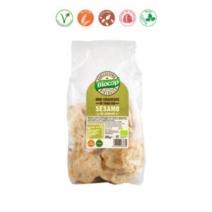 CRACKERS MINI TRIGO CON SESAMO - 250GR.