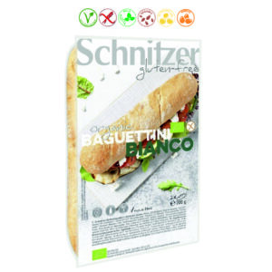 MINI BAGUETTE BLANCA SIN GLUTEN - 200GR.