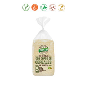 PAN MOLDE SIN CORTEZA CON COPOS DE CEREALES - 300G