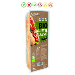 PAN BAGUETTE CLASICO SIN GLUTEN BIO - 180GR.