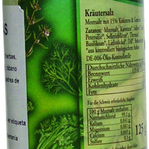 SAL HIERBAS BOTE - 125GR.