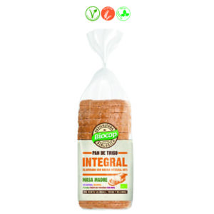 PAN MOLDE DE TRIGO INTEGRAL MASA MADRE - 400GR.