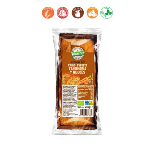 BIZCOCHO ESPELTA ZANAHORIA NUECES - 250GR.