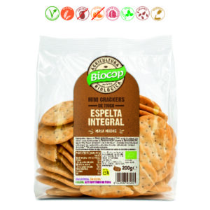 MINI CRACKERS ESPELTA MASA MADRE - 200GR.