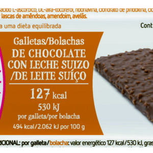 SIKENFORM GALLETA SNACK CHOCOLATE LECHE - 32x25GR.