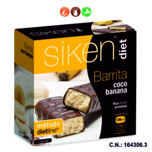 SIKENDIET BARRITAS COCO BANANA - 5 BARRITAS
