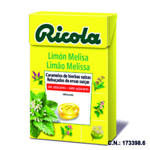 RICOLA CARAMELOS SIN AZUCAR LIMON MELISA - 50GR.