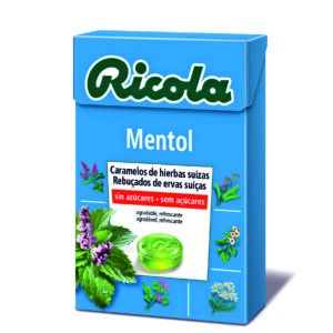 RICOLA CARAMELOS SIN AZUCAR MENTOL - 50GR.