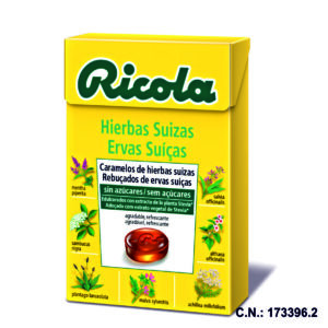 RICOLA CARAMELOS SIN AZUCAR HIERBAS SUIZAS - 50GR.