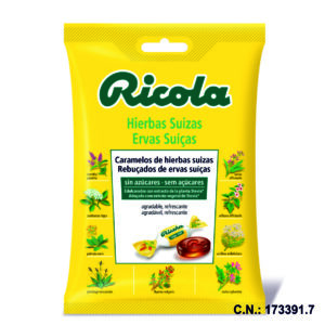 RICOLA BOLSA SIN AZUCAR HIERBAS SUIZAS - 70GR.