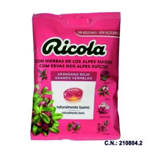 RICOLA BOLSA SIN AZUCAR ARANDANO - 70GR.