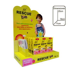 EXPOSITOR BACH RESCUE KIDS FRESA (9UDS) - 1 PACK