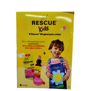 CARTEL PIE BACH RESCUE KIDS SABOR FRESA (65x90)