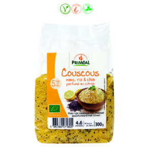 COUS COUS MAIZ ARROZ CHIA AL LIMON - 300GR.