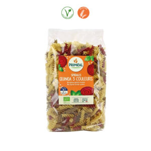 ESPIRALES DE TRIGO 3 COLORES CON QUINOA - 500GR.