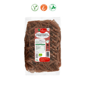 MACARRONES DE TRIGO ESPELTA INTEGRAL BIO - 500GR.