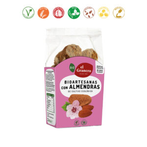 GALLETAS ARTESANAS CON ALMENDRA BIO - 220GR.
