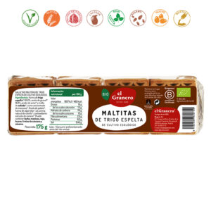 GALLETAS MALTITAS DE TRIGO ESPELTA BIO - 175GR.