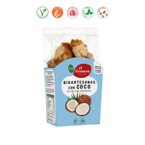 GALLETAS ARTESANAS ESPELTA CON COCO BIO - 220GR.