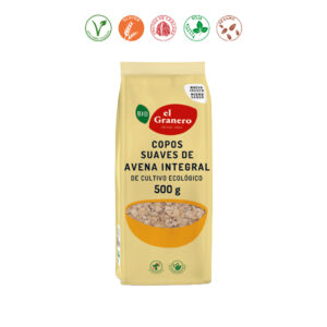 COPOS SUAVES DE AVENA INTEGRAL BIO - 500GR.