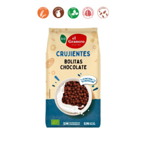 BOLITAS DE CEREALES CON CHOCOLATE BIO - 300GR.