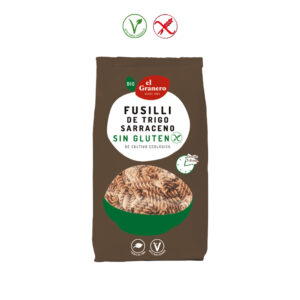 FUSILLI DE TRIGO SARRACENO SIN GLUTEN BIO - 500GR.