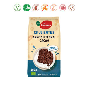 ARROZ INTEGRAL HINCHADO CON AGAVE Y CACAO BIO - 300GR