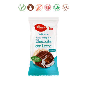 TORTAS ARROZ Y CHOCOLATE LECHE BIO - 100GR.