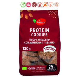 COOKIES PROTEIN ALMENDRA Y SESAMO - 130 GR