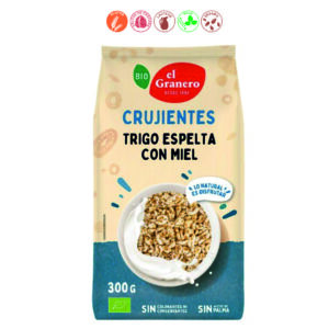 TRIGO ESPELTA HINCHADA CON MIEL - 300GR.