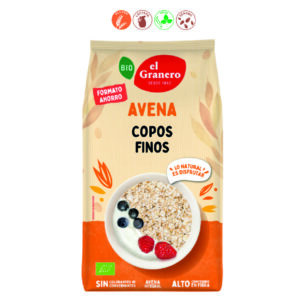 COPOS FINOS DE AVENA INTEGRAL BIO - 1,5KG.