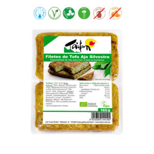 FILETES DE TOFU CON AJO SILVESTRE BIO - 160GR.