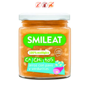 TARRITO CACHITOS ARROZ PAVO VERD. (+10M) - 230GR.