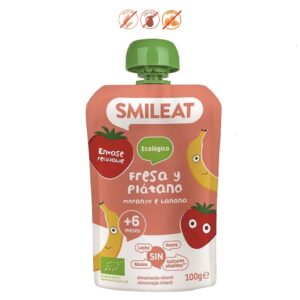 POUCH FRESA PLATANO (6M) - 100GR.