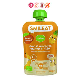 POUCH BEBIDA ALMENDRAS MANGO PIÑA (+9M) - 100GR.