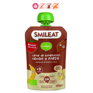 POUCH BEBIDA ALMENDRAS CACAO FRESA (+9M) - 100GR.