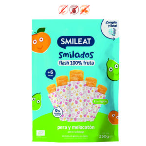 FLASH PERA MELOCOTON SMILADOS 100% FRUTA - 250GR