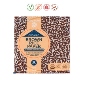 PAPEL DE ARROZ INTEGRAL BIO (22 HOJAS) - 200GR.