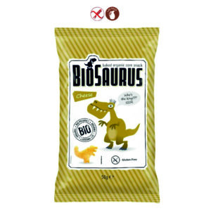 BIOSAURUS SNACKS MAIZ QUESO - 50GR.