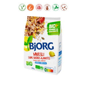 MUESLI FRUTAS SIN AZUCAR AÑADIDO BIO - 375GR.