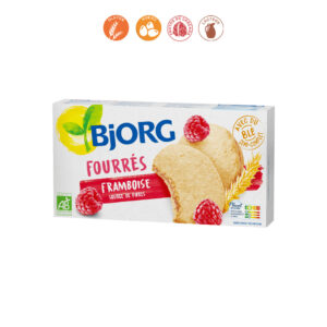 GALLETAS RELLENAS DE FRAMBUESA BIO - 175GR.^^