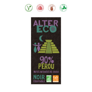 CHOCOLATE NEGRO 90% PERU BIO - 100GR.