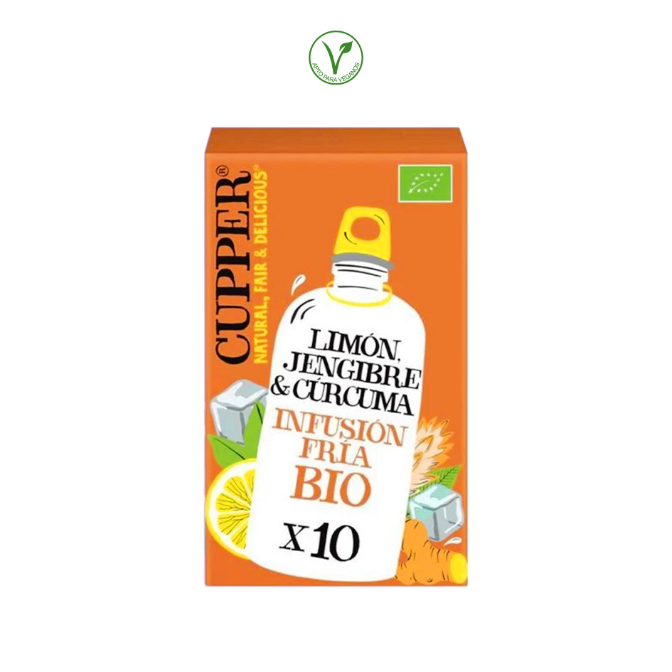 INFUSION FRIA LIMON Y CURCUMA BIO - 10 FILTROS