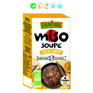 SOPA MISO COCO CURRY 4 SOBRES - 40GR.