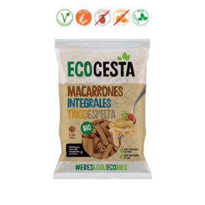 D) MACARRONES ESPELTA INTEGRAL BIO - 500GR.