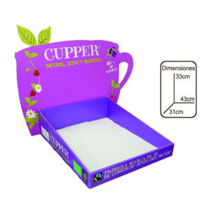 EXPOSITOR MOSTRADOR CUPPER (43x33x31) 12UND