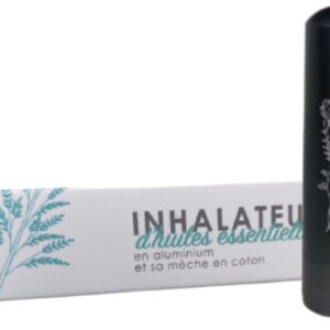 INHALADOR ALUMINIO CON MECHA ALGODON GRIS - 1 UNID